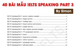Tổng hợp bài mẫu IELTS Speaking Part 3 hay nhất