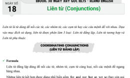 Ngày 18: Liên từ (conjunction)