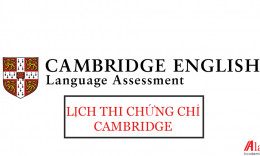 Lịch thi chứng chỉ Cambridge 2020