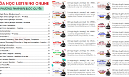 Khóa học IELTS Listening online miễn phí (pdf + video) bài giảng chi tiết