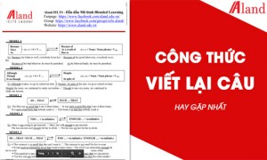 Trọn bộ công thức viết lại câu tiếng Anh hay gặp nhất