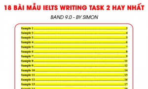 Tổng hợp 18 bài mẫu IELTS Writing Task 2 hay nhất - Band 9.0