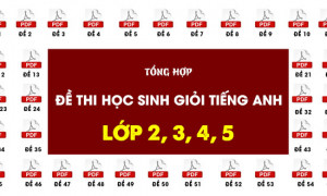 Tổng hợp đề thi Học sinh giỏi tiếng Anh lớp 2, 3, 4, 5 + Giải chi tiết