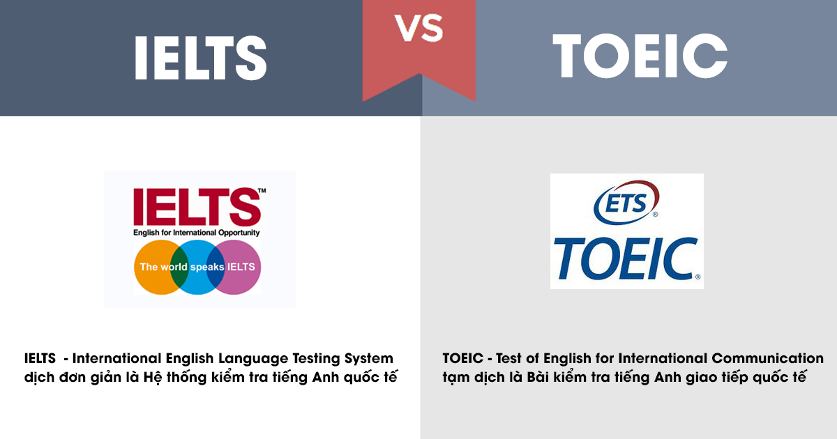 điểm giống và khác giữa ielts với toeic