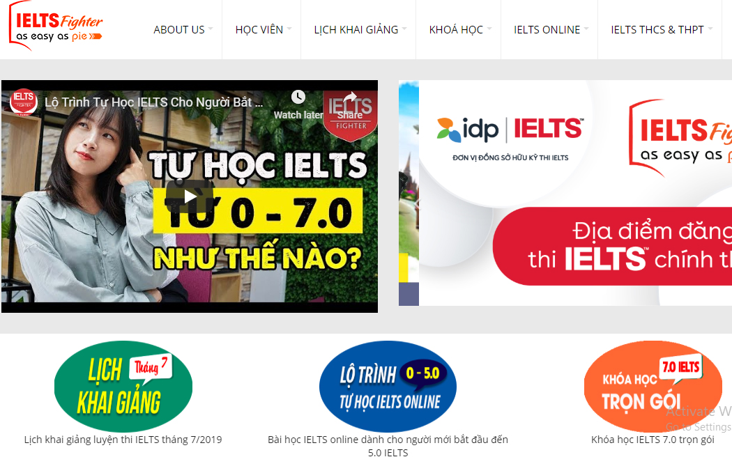 ielts fighter - website tự học học ielts