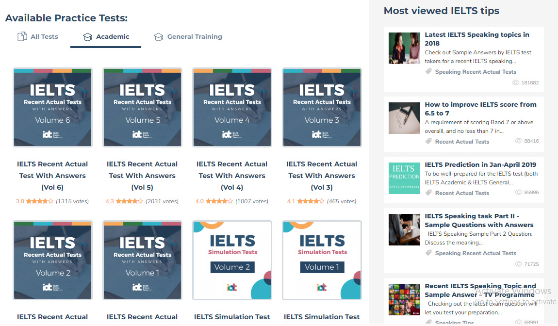 ielts online test - top 6 nguồn thu thử IELTS tốt nhất