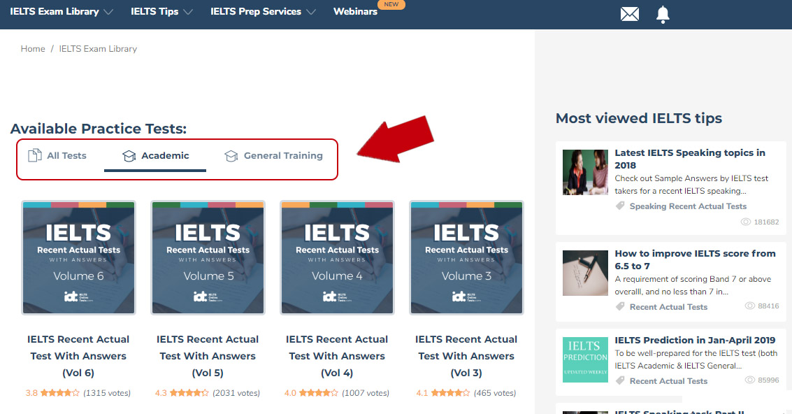 ielts online tests