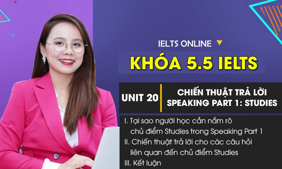 Unit 20 Chi n Thu t Tr L i Speaking Part 1 Studies Aland English