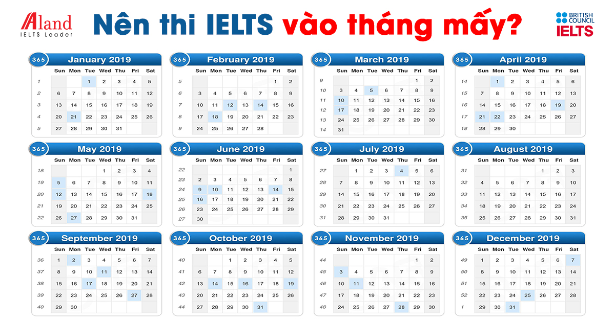 nên thi ielts vào tháng mấy?