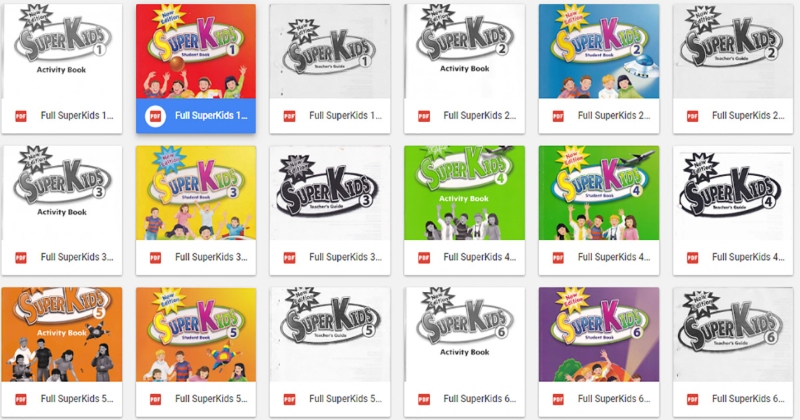 Bộ sách SuperKids level 1, 2, 3, 4, 5, 6