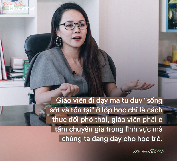 Ms Hoa chia se ve viec day tieng anh