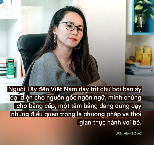 Ms Hoa chia se ve viec day tieng anh